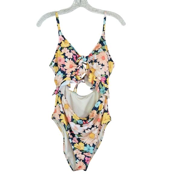 Hurley Other - Hurley Floral Monokini One Piece Swimsuit size L  NWT